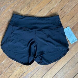 Lululemon Black High Rise Athletic Shorts NWT Women’s Size 8 Running Gym